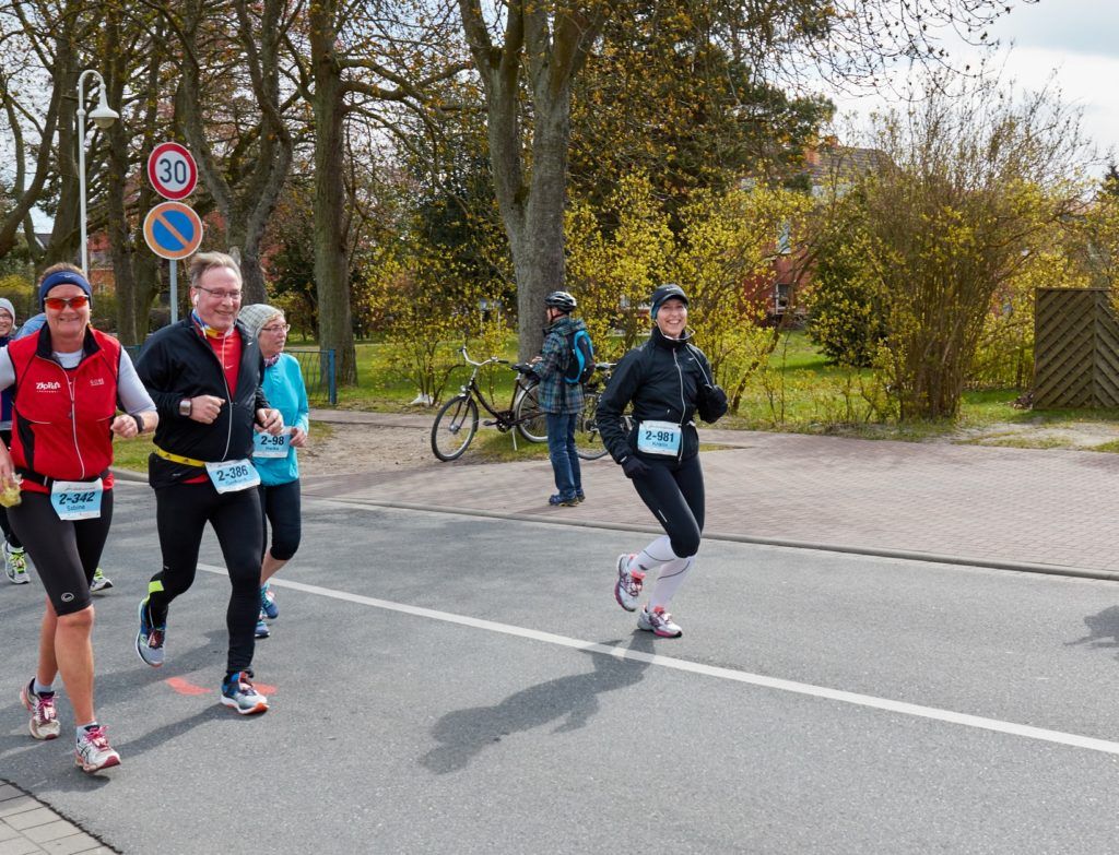 Halbmarathon-Läuferin Fischland Darß