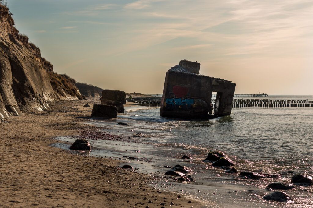 Bunker im Wasser vor Wustrow 